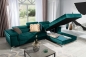 Preview: MODELL „RICARDO“ ECKSOFA IN SAMTSTOFF VELVET *)