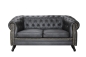 Preview: MODELL:  " CHESTERFIELD ROYCE " 2 - SITZER SOFA IN LEDER LOOK PREMIUM