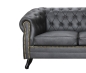 Preview: MODELL:  " CHESTERFIELD ROYCE " 2 - SITZER SOFA IN LEDER LOOK PREMIUM