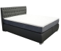 Preview: MODELL:  " DREAM" BOXSPRINGBETT MIT TOPPER 140 x 200 cm & 160 x 200 cm & 180 x 200 cm IN SAMTSTOFF VELVET PREMIUM