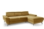 Preview: MODELL "RIMA", ECKSOFA MIT BETTFUNKTION IN STOFF ( MONOLITH , freie Farbwahl) !