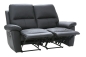 Preview: MODELL "TWINS",  2-SITZER SOFA MIT RELAXFUNKTION IN ECHTLEDER ( NATURELLE & EVOLUTION , freie Farbwahl) !