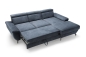 Preview: MODELL "RIMA", ECKSOFA MIT BETTFUNKTION IN STOFF ( MONOLITH , freie Farbwahl) !