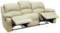 Preview: MODELL "OPERA", 3-SITZER SOFA MIT RELAXFUNKTION, IN ECHTLEDER ( NATURELLE & EVOLUTION , freie Farbwahl) !