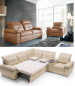 Preview: MODELL "LEGEND", 2,5-SITZER SOFA MIT BETTFUNKTION, IN ECHTLEDER ( NATURELLE & EVOLUTION , freie Farbwahl) !