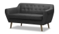 Preview: MODELL: "APPLE" 2-SITZER SOFA IN SAMTSTOFF „ VELOURS “ PREMIUM