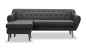 Preview: MODELL: "APPLE" ECKSOFA IN SAMTSTOFF „ VELOURS “ PREMIUM