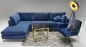 Preview: MODELL: "FLOYD" ECKSOFA IN SAMTSTOFF „ VELOURS “ PREMIUM