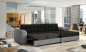 Preview: MODELL „SINFONIE“ ECKSOFA MIT BETTFUNKTION IN STOFF „VELVET“ PREMIUM