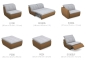 Preview: MODELL "LINA" MODULARES SOFA IN STOFF wie abgebildet !