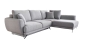 Preview: MODELL „SMOKEY “ ECKSOFA MIT BETTFUNKTION IN STOFF „VELVET“ PREMIUM