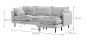 Preview: MODELL:  VICTORIA ECKSOFA IN SAMTSTOFF „ KRONOS “