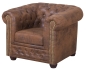 Mobile Preview: MODELL:  " CHESTERFIELD “ SESSEL IN VINTAGE WILDLEDER LOOK PREMIUM