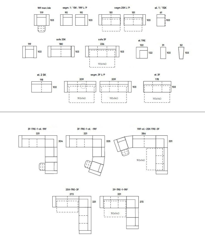 MODELL "MALACHIT", 3-SITZER SOFA MIT BETTFUNKTION,  IN ECHTLEDER ( NATURELLE & EVOLUTION , freie Farbwahl) !