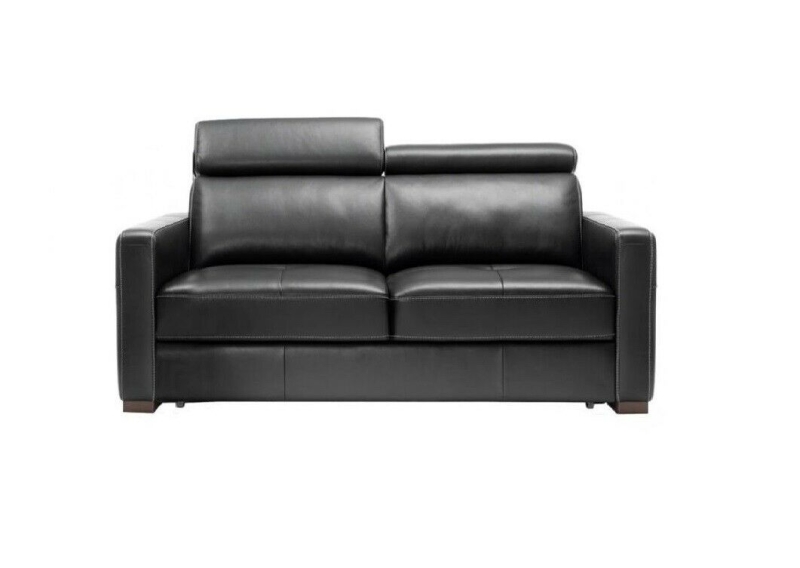 MODELL "ERGO", 2-SITZER SOFA MIT BETTFUNKTION, IN ECHTLEDER ( PRESTIGE , freie Farbwahl ) !