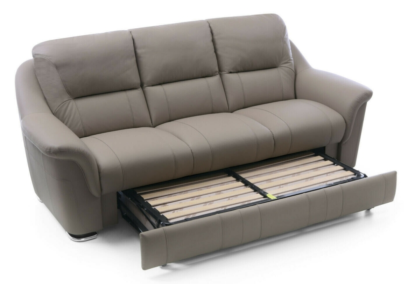 MODELL "MALACHIT", 3-SITZER SOFA MIT BETTFUNKTION,  IN ECHTLEDER ( NATURELLE & EVOLUTION , freie Farbwahl) !