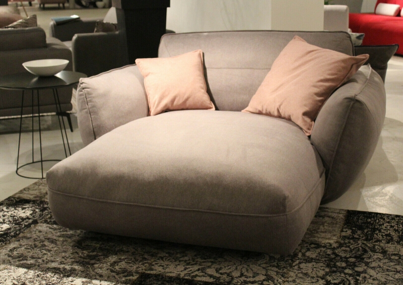 Preview: MODELL "BE CHILLED", LOVESEAT LONGCHAIR IN ECHTLEDER ( PRESTIGE +, freie Farbwahl ) !