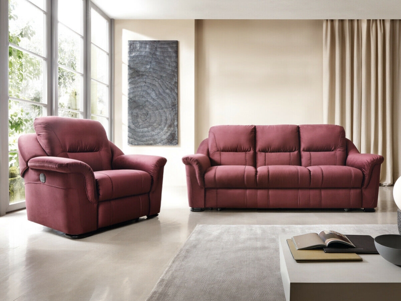 MODELL "MALACHIT", 3-SITZER SOFA MIT BETTFUNKTION,  IN ECHTLEDER ( NATURELLE & EVOLUTION , freie Farbwahl) !