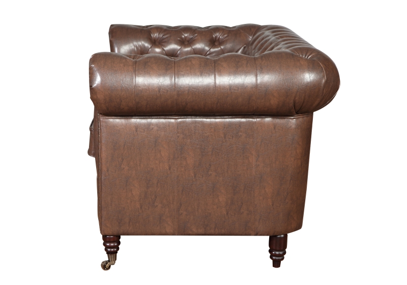 MODELL:  " CHESTERFIELD CLASSIC “  3 - SITZER SOFA IN  LEDER LOOK PREMIUM