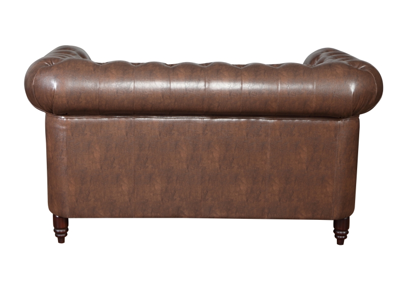 MODELL:  " CHESTERFIELD CLASSIC “   HOCKER - GROSS ( 100 x 100 cm ) IN  LEDER LOOK PREMIUM