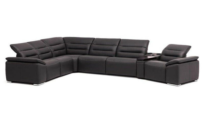 MODELL "IMPRESSIONE", ECKSOFA MIT RELAXFUNKTION, IN ECHTLEDER !