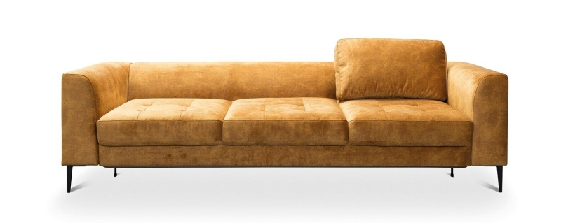 MODELL "LUZI", 3-SITZER SOFA MIT BETTFUNKTION, IN STOFF ( ADORE – freie Farbwahl ) !