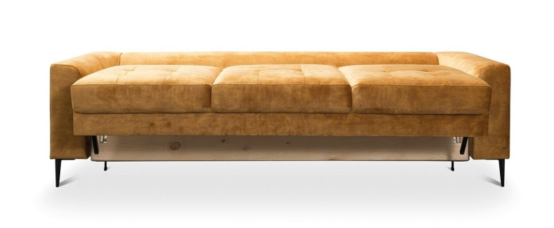 MODELL "LUZI", 3-SITZER SOFA MIT BETTFUNKTION, IN STOFF ( ADORE – freie Farbwahl ) !