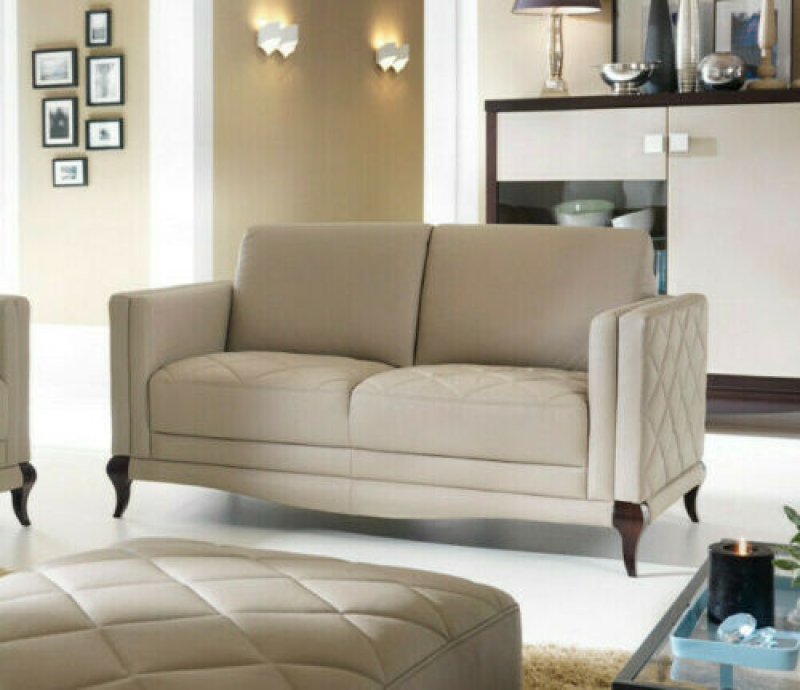 MODELL "LAVIANO", 2-SITZER SOFA IN ECHTLEDER (NATURELLE & EVOLUTION , freie Farbwahl) !