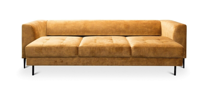 MODELL "LUZI", 3-SITZER SOFA MIT BETTFUNKTION, IN STOFF ( ADORE – freie Farbwahl ) !