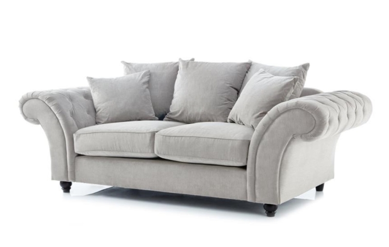 MODELL „DALLAS“ 2 - SITZER SOFA IN SAMTSTOFF VELVET PREMIUM