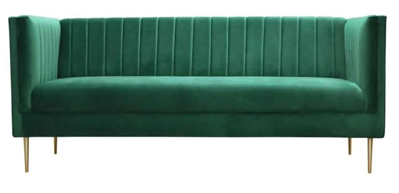 MODELL "INDIGO" 3-SITZER SOFA IN SAMTSTOFF PREMIUM