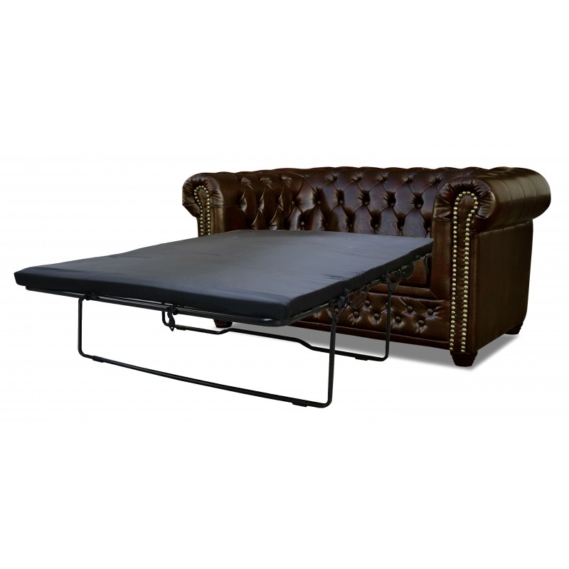 MODELL:  " CHESTERFIELD “  2 - SITZER SOFA IN  LEDER LOOK  PREMIUM