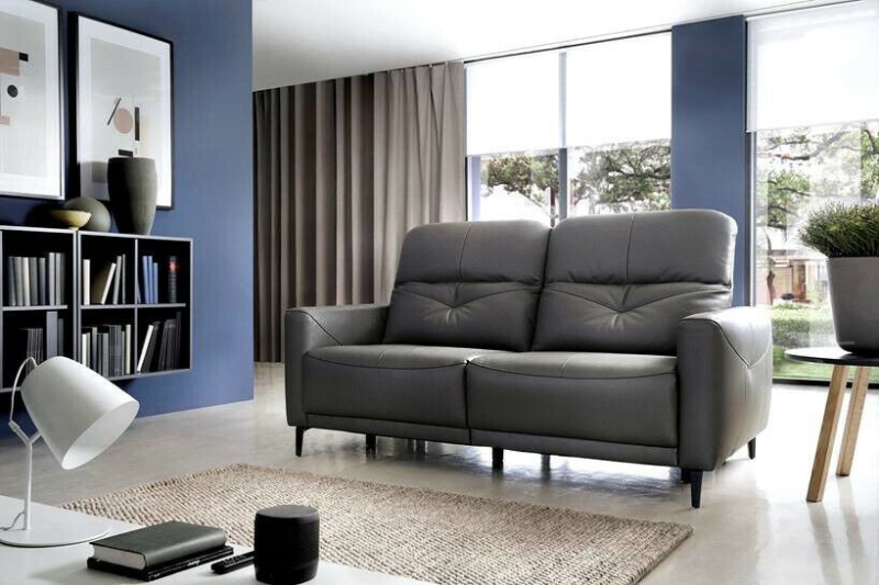 MODELL "SANDRA", 3-SITZER SOFA MIT RELAXFUNKTION (elektrisch), IN ECHTLEDER ( EVOLUTION)