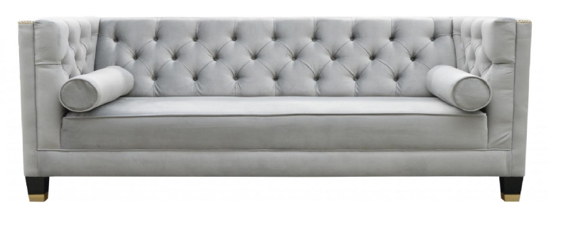 MODELL "ROMA" 3-SITZER SOFA IN SAMTSTOFF PREMIUM