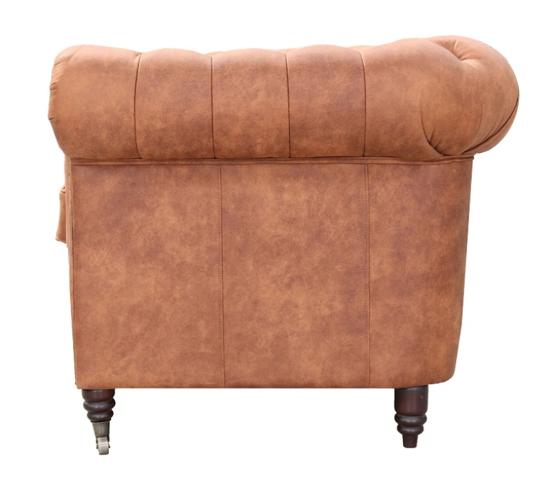 MODELL CHESTERFIELD 4 SITZER SOFA  IN LEDER LOOK PREMIUM