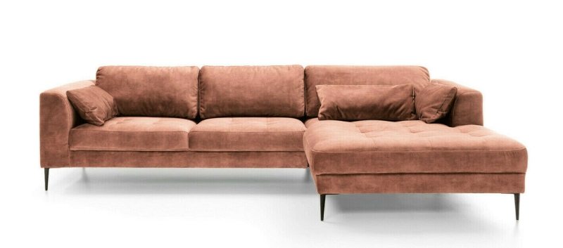 MODELL "LUZI", ECKSOFA MIT BETTFUNKTION, STAURAUM, IN STOFF ( ADORE – freie Farbwahl ) !