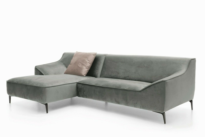 MODELL "AUSTIN", ECKSOFA IN PETROL STOFF ( BRRUSSELS, freie Farbwahl ) !