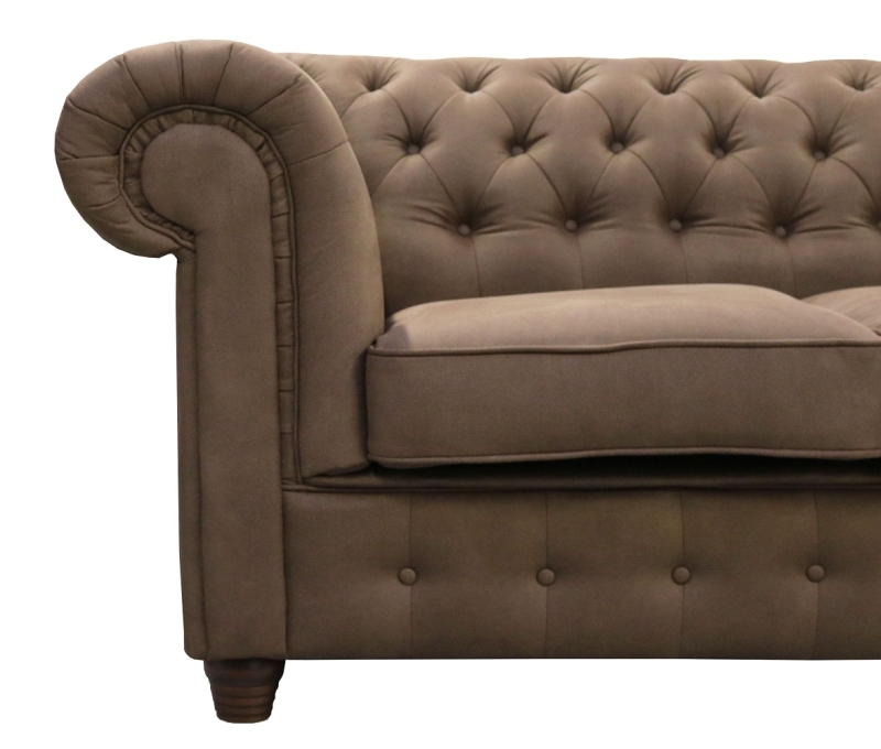 MODELL:  " CHESTERFIELD EMPIRE " 2-SITZER SOFA IN SAMTSTOFF VELVET PREMIUM