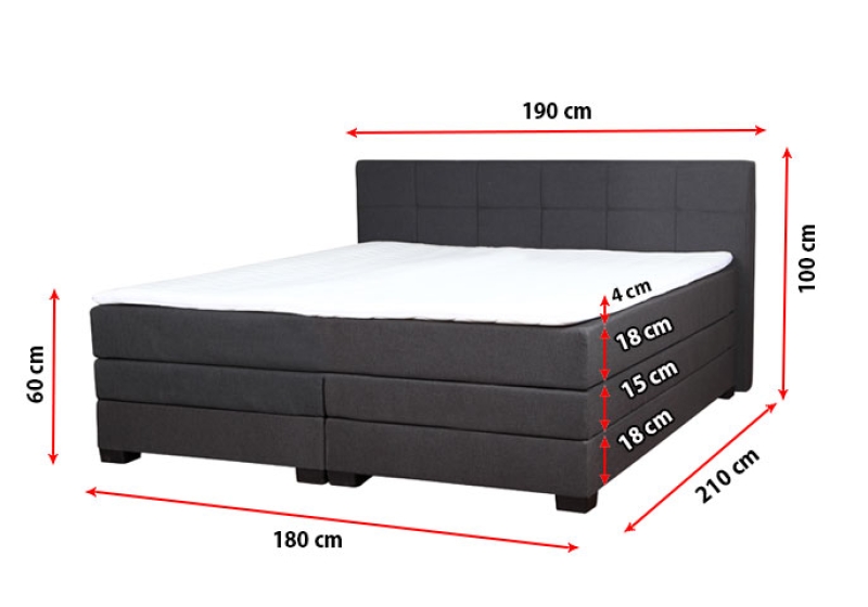 MODELL:  " VENUS " BOXSPRINGBETT MIT TOPPER 140 x 200 cm & 160 x 200 cm & 180 x 200 cm IN SAMTSTOFF VELVET PREMIUM