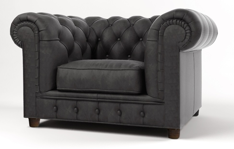 MODELL:  " CHESTERFIELD MOCCA " 2-SITZER SOFA IN STOFF "AMORE" PREMIUM