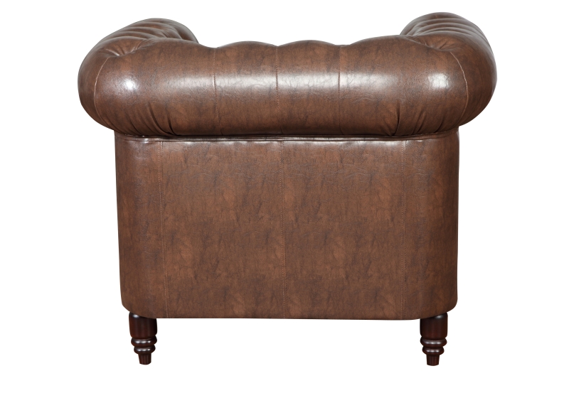 MODELL:  " CHESTERFIELD CLASSIC “  3 - SITZER SOFA IN  INDUSTRIAL STYLE LEDER LOOK PREMIUM *)