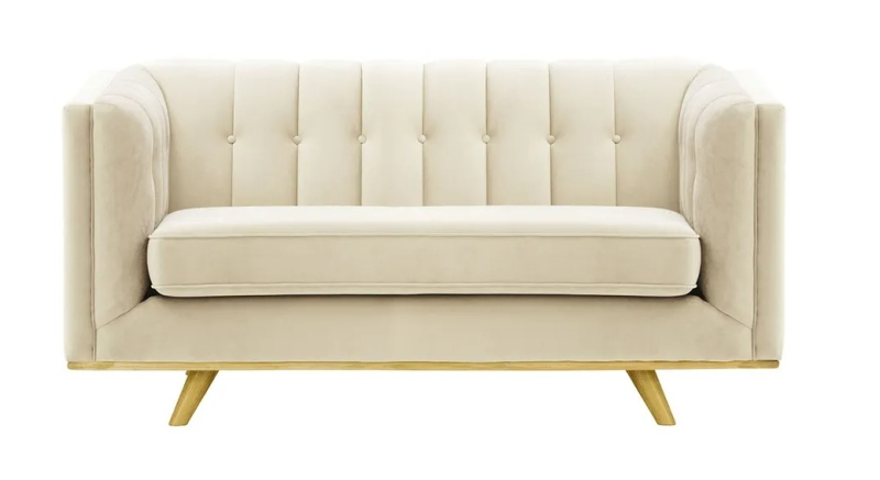 MODELL:  JENNIFER 2-SITZER SOFA IN SAMTSTOFF „ VELOURS “ PREMIUM