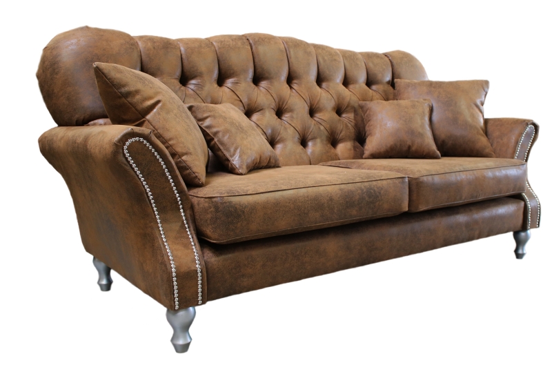 MODEL „WAYNE“ 2 SITZER SOFA IN VINTAGE WILDLEDER LOOK