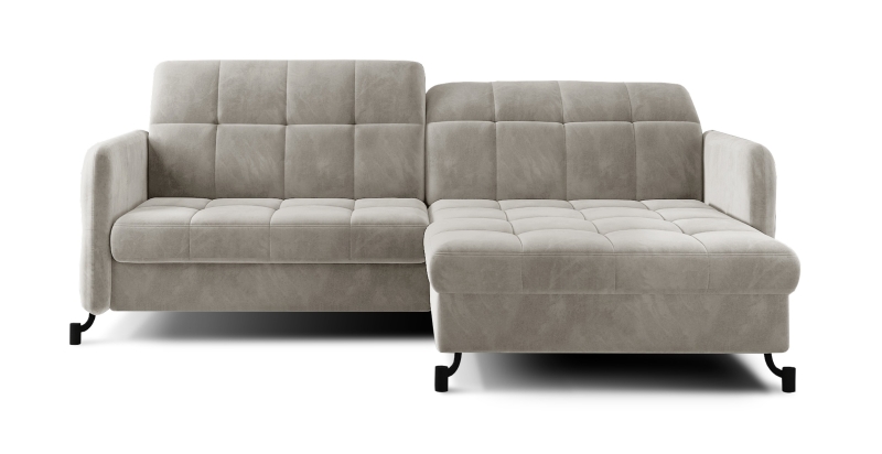 MODELL „COSELLA“ ECKSOFA MIT BETTFUNKTION IN STOFF „VELVET“ PREMIUM