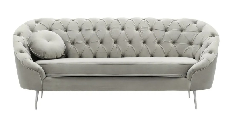 MODELL:  Mademoiselle mit Chesterfield-Steppung 2,5-SITZER SOFA IN SAMTSTOFF „ VELOURS “ PREMIUM