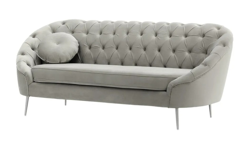 MODELL:  Mademoiselle mit Chesterfield-Steppung 2,5-SITZER SOFA IN SAMTSTOFF „ VELOURS “ PREMIUM