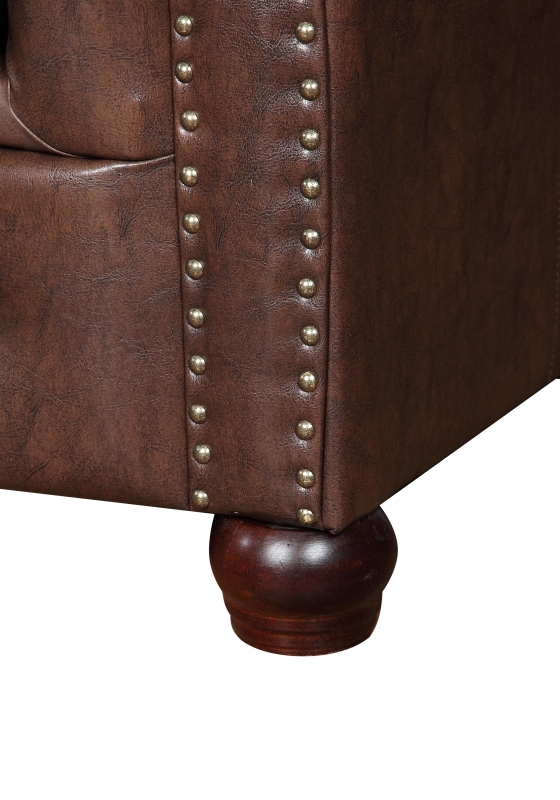 MODELL:  " CHESTERFIELD CLASSIC “  SESSEL IN  LEDER LOOK PREMIUM