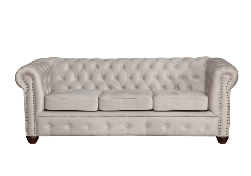 MODELL:  " CHESTERFIELD CLASSIC “  HOCKER - GROSS ( 100 x 100 cm ) IN STOFF AMORE PREMIUM *)