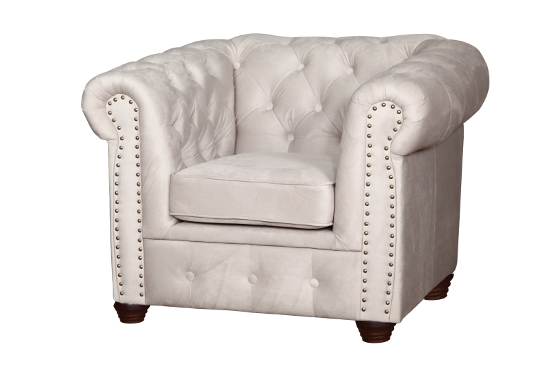 MODELL:  " CHESTERFIELD CLASSIC “  SESSEL IN STOFF AMORE PREMIUM *)