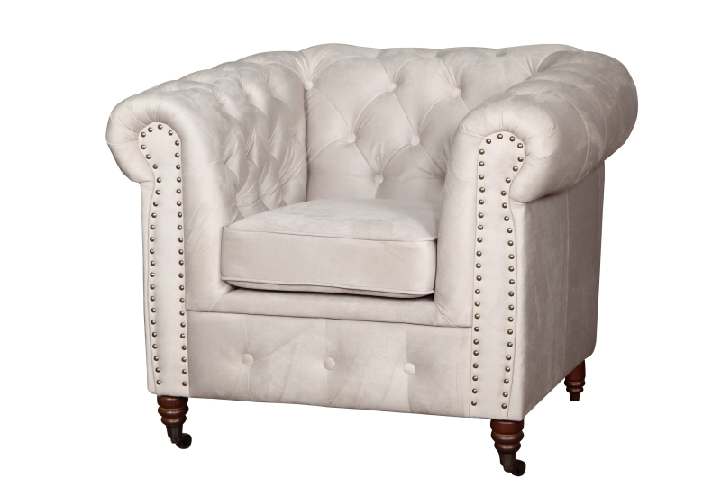 MODELL:  " CHESTERFIELD CLASSIC “  SESSEL IN  STOFF AMORE PREMIUM *)